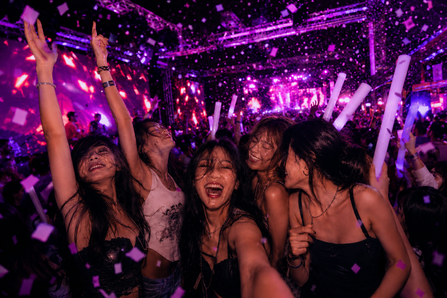 周三 Skylight Girls Night Out Nha Trang 女生之夜,闺蜜们在霓虹灯下尽情狂欢